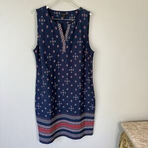 Talbots Navy Sleeveless Shift Dress - Petite